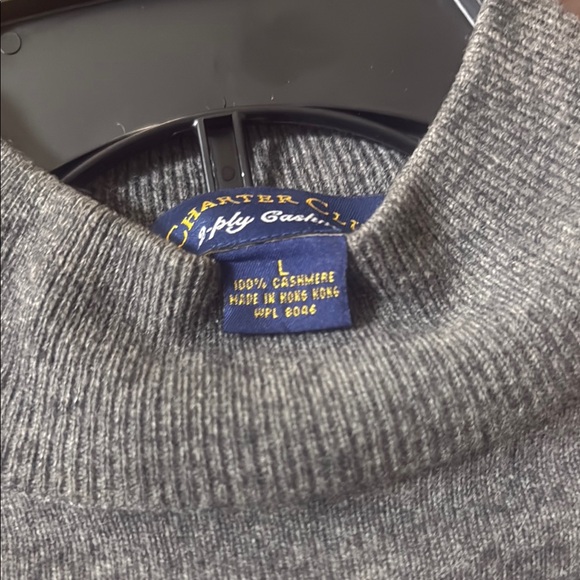 Charter Club Gray Turtleneck Sweater Smooth Knit - Picture 9 of 10